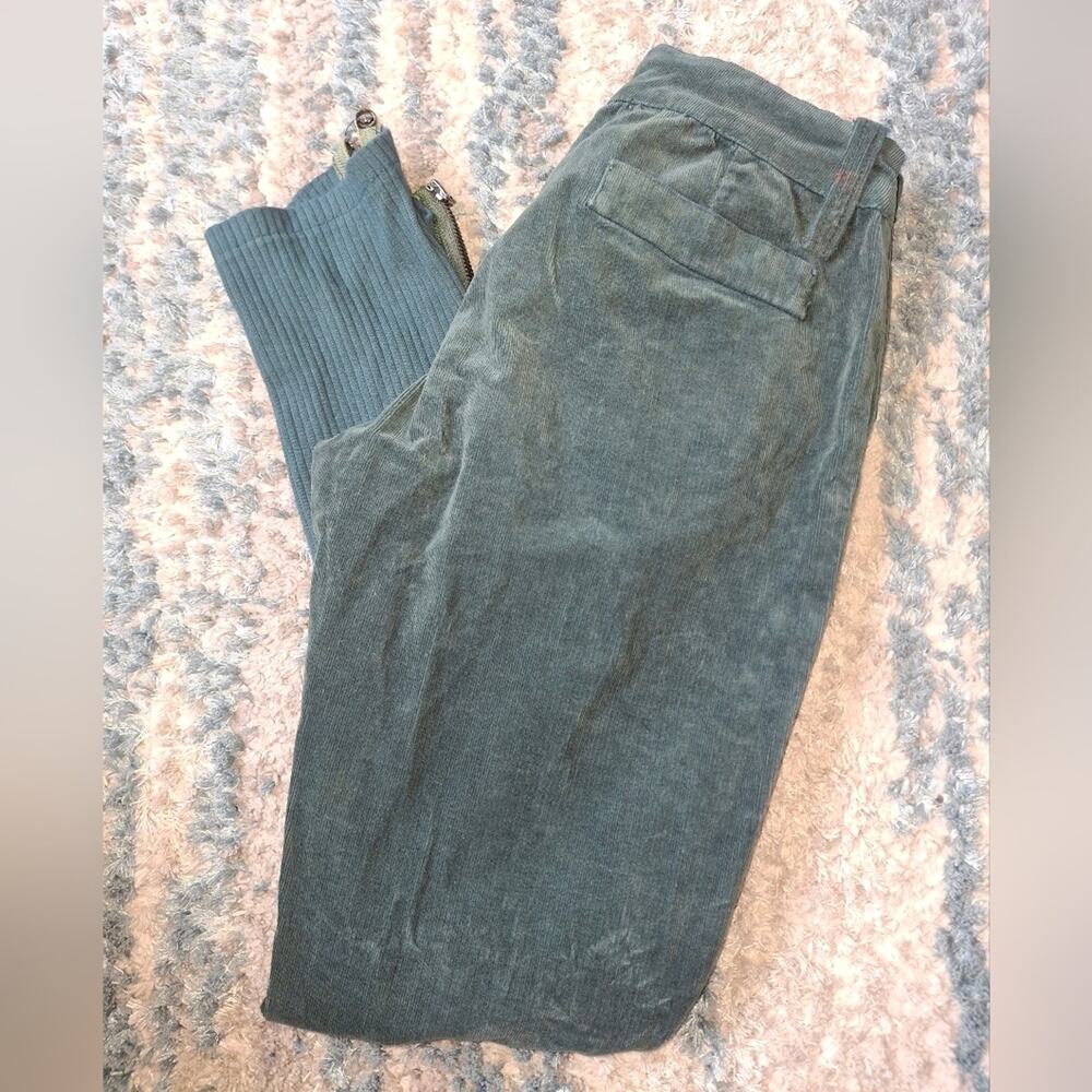 Sami Abdi Green Leg Zipper Pants sz 29 EUC - Picture 3 of 8